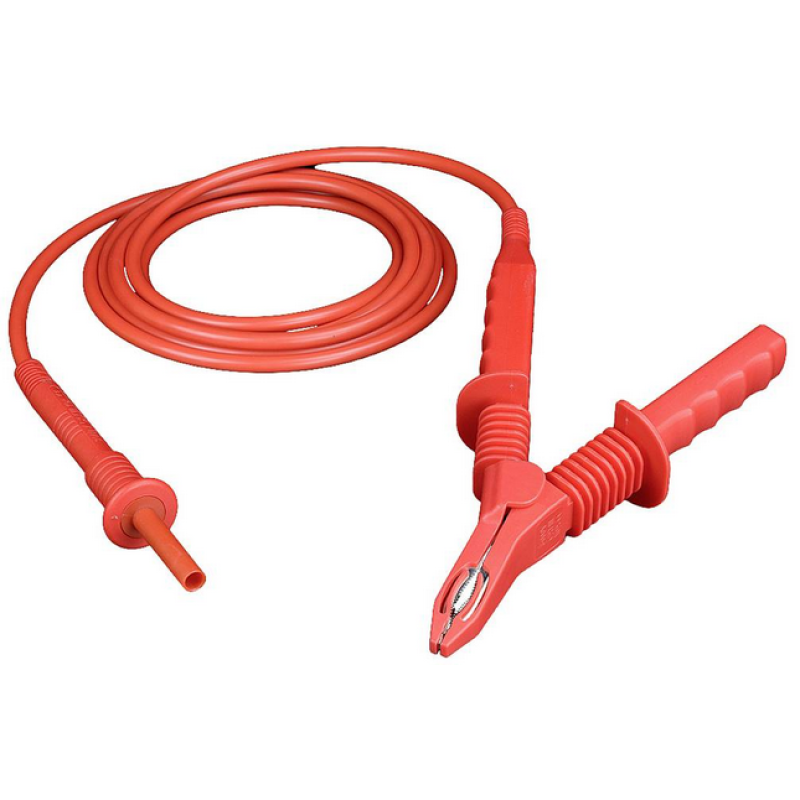 Cavo di prova HV 5 kV 15m con pinze coccodrillo rosso