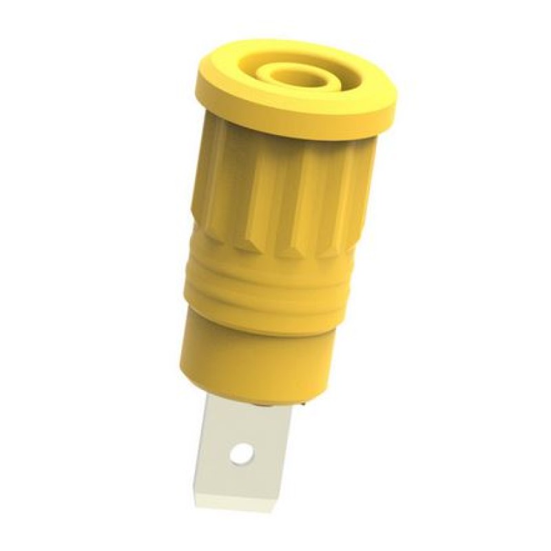 presa di sicurezza 6.3 x 10mm nera