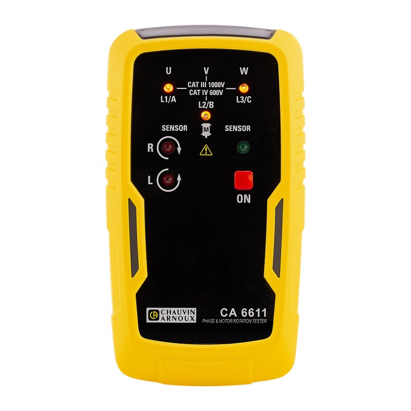 Chauvin Arnoux C.A 6611 Tester per il senso di rotazione del campo magnetico e del motore