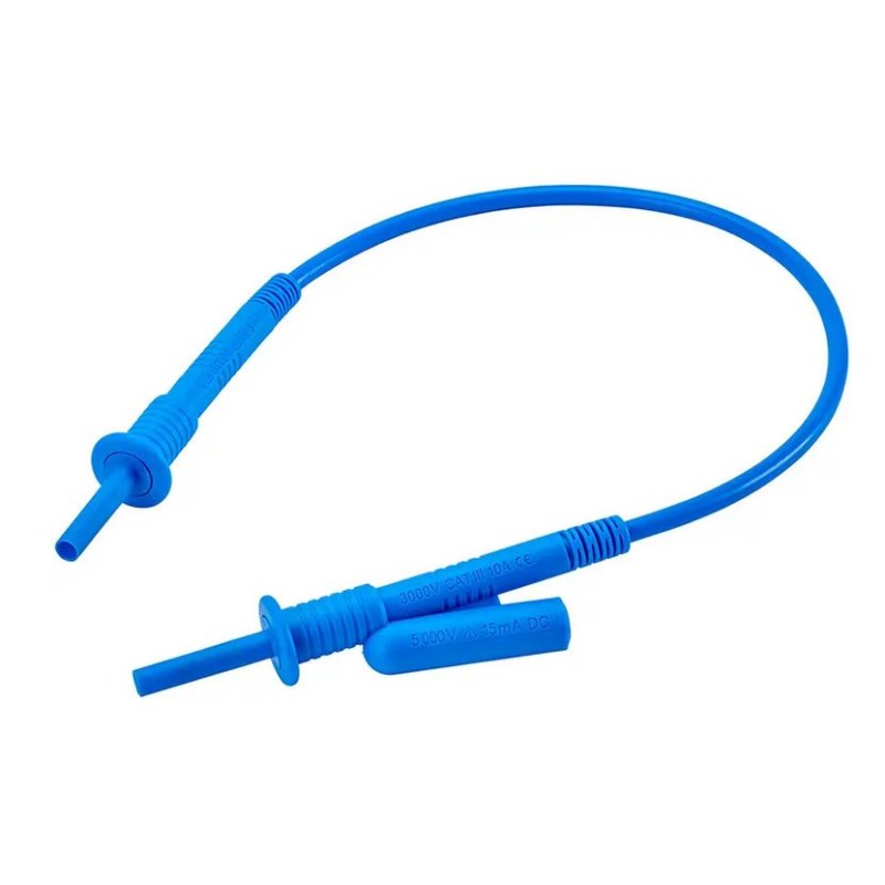 Cavo di prova HV 5 kV 35cm con boccola assiale blu