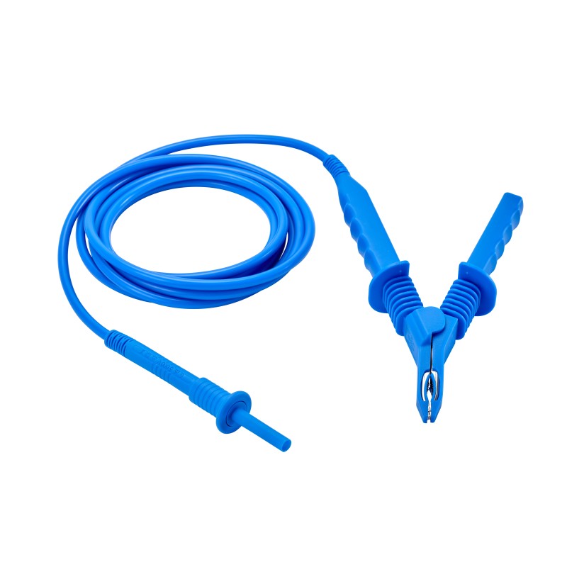 Cavo di prova HV 5 kV 3m con pinze coccodrillo blu