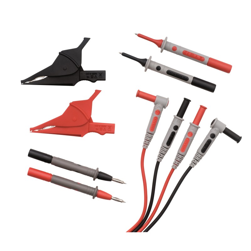 Chauvin Arnoux Messleitungssatz mit Stecker, CAT III, CAT IV